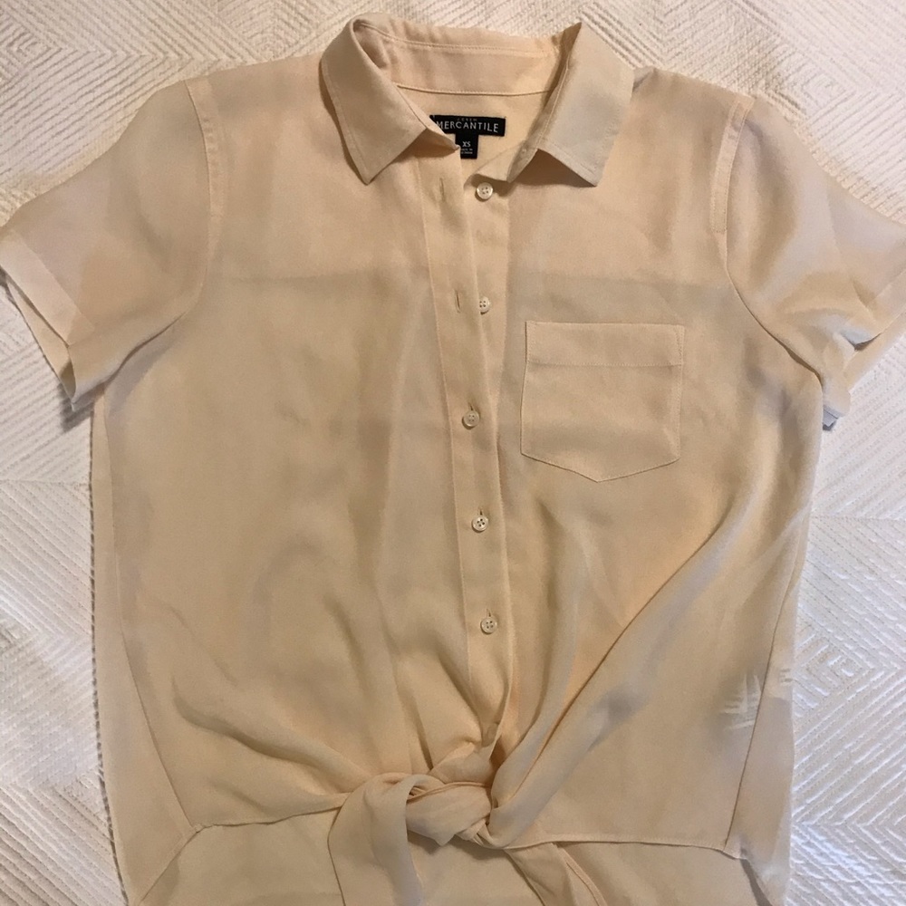 NBW J Crew Mercantile short sleeve blouse